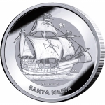 1 Unze Silber BVI -British Virgin Islands - Santa Maria -...