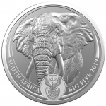 1 Unze Silber Big Five Elefant Südafrika 2019 BU