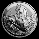 2019 British Virgin Islands 1 oz Silver Pegasus Reverse Frosted BU - Last Coin !