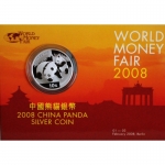 1 Ounce Silver Chinese Panda 2008 Berlin World Money Fair...
