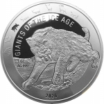 2020Republic of Ghana 1 oz Silver Giants of the Ice Age -...