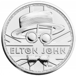2021 Great Britain 1 oz Silver Music Legends: Elton John BU 
