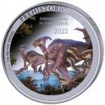 1 oz Silver Congo 2022 BU - Parasaurolophus - Series...