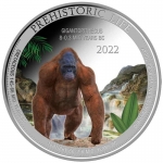 1 Unze Silber Kongo 2022 Prehistoric Life Gigantopithecus...