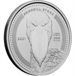 1 Unze Silber Kongo Schuhschnabel 2021 BU 1.000 Francs