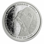 1 Unze Silber Kongo Silverback -Silberrücken-...