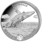 2020 Congo 1 oz Silver The Whale World´s  Wildlife BU