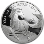 1 oz Silver United Kingdom Lunar Year of the Horse Coin (SII) 2014