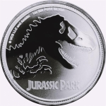 1 Unze Silber Niue 2020 - T-REX - Tyrannosaurus Rex - Jurassic Park - 2 NZD