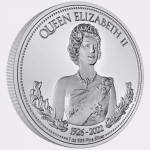 1 ounce silver Niue 2023 Proof - Young Queen Elizabeth...