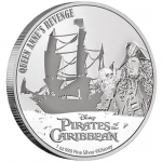 1 Unze Silver Niue Islands Disney - Queen Annes Revenge - Pirates of the Carribean (4) - 2022 BU 2$