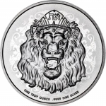 1 oz Silver Roaring Lion Lion of Judah $2 Niue 9999 Fine 2022
