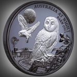 1 oz Silver Niue - Barn Owl - Australia by Night - 2022...