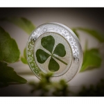 1 Ounce Silver Cook Islands 2023 - Four Leaf Clover - Ounce of Luck - 2023 Proof