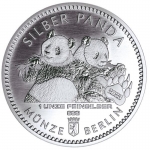 1 Ounce Silber - Panda Berlin - 2023 BU - Coin Card