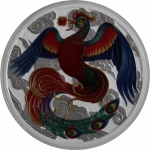 1 Unze Silber Phönix Phoenix - MULTICOLOR - Farbig Coloriert 2022 Australien (6) Serie Myths and Legends 1AUD