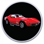 1 Unze Silber Round 2023 BU - Chevrolet Corvette RED...