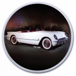 1 Unze Silber Round 2023 BU  - Chevrolet Corvette WHITE...