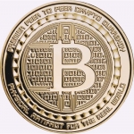 1 Unze Silber Round - Bitcoin Conversion Q-Code - Gilded...