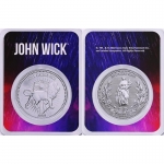 1 Ounce Silver Round - JOHN WICK - Continetal Coin - BU Coin Card