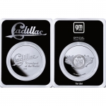 1 Unze Silber Round - LOGO Cadillac Motor Car Company - BU Coin Card - Serie General Motors