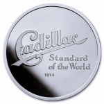 1 Ounce Silver Round - LOGO Cadillac Car Company - Series...
