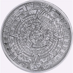 1 Ounce Silver Round Maya Aztec Calendar - New Issue 2023