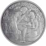 1 Unze Silber Round - TRISTAN und ISOLDE - Legendes des Mittelalters - Medieval Legends - 2023 BU - Eine Liebe für die Ewigkeit