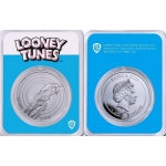1 Ounce Silver Samoa 2023 BU Coin Card - ROAD RUNNER - Looney Tunes Collection - 5$ - TEP