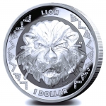 1 Ounce Silver Sierra Leone - African Lion - African...