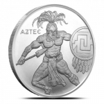 1 Unze Silber Silver Round Aztec Warrior Series  999,99