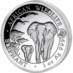 2015 Somalia 1 oz Silver Elephant BU (Goat Privy)