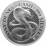 2022 St. Helena 1 oz Silver £1 Cash Series: Cobra