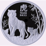 1 oz Silver Proof Australian Lunar Year of the Tiger Coin...