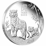 1  Unze Silber Tiger Lunar III 2022 Australien Tiger  Proof