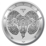 2021 Tokelau 1 oz Silver $5 Zodiac Series (Aries) BU