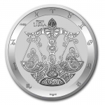 2021 Tokelau 1 oz Silver $5 Zodiac Series (Libra) BU