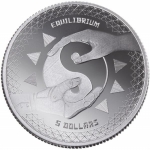 1 Unze Silber Tokelau 5 Dollars 2020 Equilibrium -...