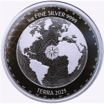 1 Unze Silber Tokelau 2023 Terra Prooflike 5 NZD