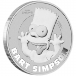 1 Ounce Silver Tuvalu - Bart Simpson - 2022 BU - The Simpsons -1AUD - Premium Bullion coin