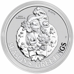 1 Unze Silber Tuvalu - Die Simpsons Weihnachtsgrüsse...