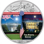 1 Unze Silber farbig American Eagle 2020 USA White House Landmarks