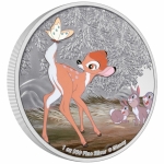 1 Unze Silver Niue - Bambi & Schmetterling - Disney -...