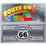 1 gram Silver Foil Note - USA Route 66 - Prooflike -...