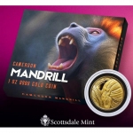1 oz Gold Kamerun Mandrill 2022 Proof - 3.000 Francs 
