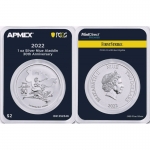 1 oz Silber Niue 2022 - 30 Jahre ALADDIN - 1001 Nacht - 2022 PCGS First Strike - Coin Card
