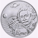 1 oz Silver Niue 2022 - Albert Einstein The Genius - Icons of Inspiration - 2022 BU Satin Finish
