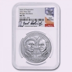 1 oz Silver Niue 2022 - Wright Brothers - Icons of Inspiration - 2022 - NGC MS70