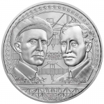 1 oz Silver Niue 2022 - Wright Brothers - Icons of Inspiration - 2022 BU Satin Finish