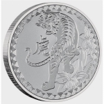 1 oz Silber Niue Islands 2 $ Jahr des Tigers Lunar 2022 BU 2 NZ$